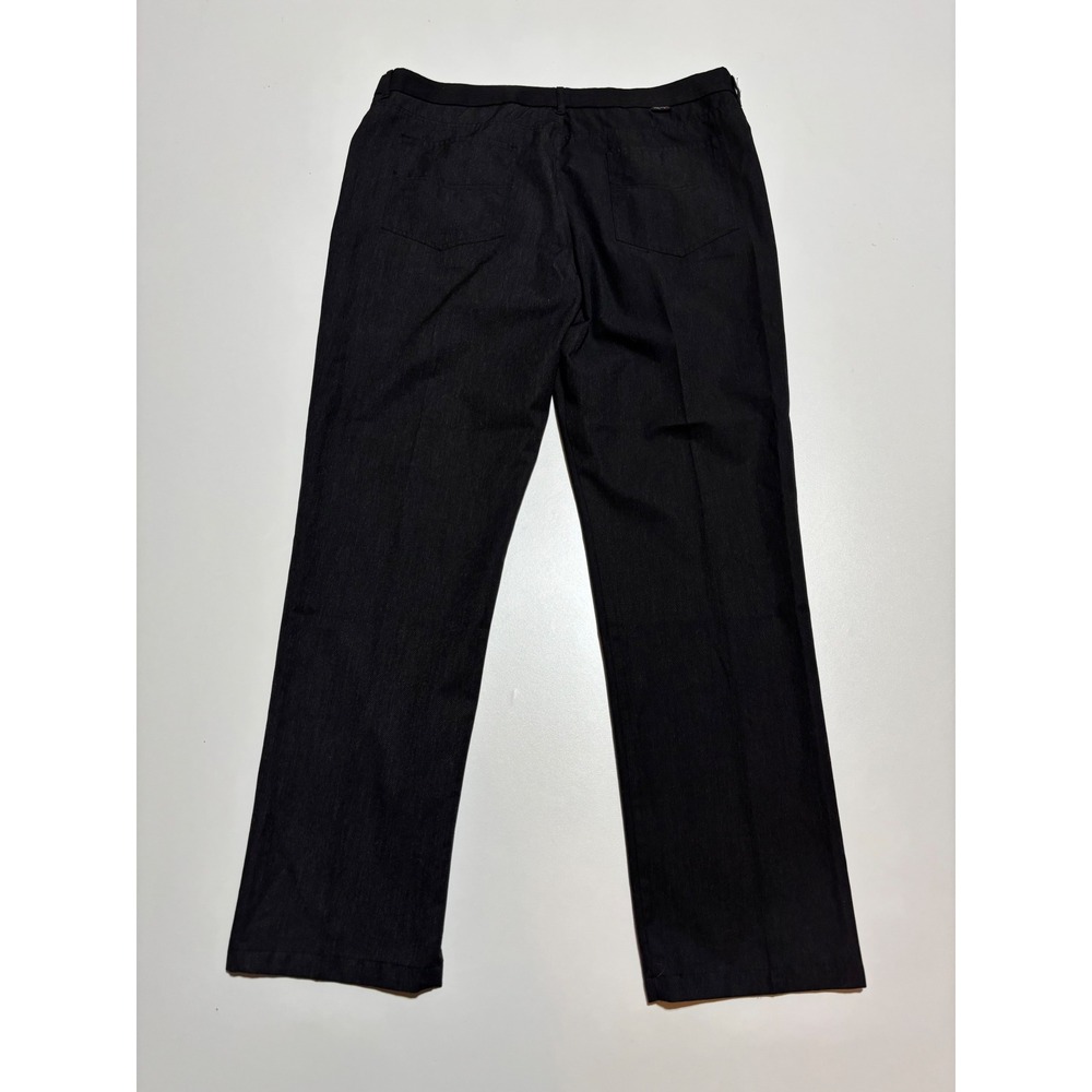 Greg Norman Mens Black Heather Golf Pants W38 L32 Performance Trousers 5-Pocket
